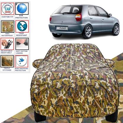 BOTAUTO Car Cover For Fiat Palio D, Universal For Car (With Mirror Pockets)