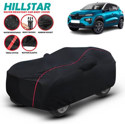 HILLSTAR Car Cover For Renault Kwid, Kwid 1.0 RXL 02 Anniversary Edition, Kwid 1.0 RXT 02 Anniversary Edition, Kwid 1.0 RXT AMT Opt Petrol, Kwid 1.0 RXT AMT Petrol, Kwid 1.0 RXT Opt Petrol, Kwid 1.0 RXT Optional, Kwid 1.0 RXT Petrol, Kwid AMT, Kwid AMT RXL, Kwid CAPTAIN AMERICA 1.0 AMT, Kwid CAPTAIN AMERICA 1.0 MT, Kwid Climber 1.0 AMT, Kwid Climber 1.0 AMT Opt Petrol, Kwid Climber 1.0 AMT Petrol, Kwid Climber 1.0 MT, Kwid Climber 1.0 MT Opt Petrol, Kwid Climber 1.0 MT Petrol, Kwid EV, Kwid IRON MAN 1.0 AMT, Kwid IRON MAN 1.0 MT, Kwid RXE, Kwid RXE Petrol, Kwid RXL, Kwid RXL 02 Anniversary Edition, Kwid RXL Petrol, Kwid RXT, Kwid RXT 02 Anniversary Edition, Kwid RXT Petrol, Kwid STD, Kwid STD Petrol (With Mirror Pockets)