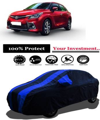 Amexride Car Cover For Toyota Glanza V Petrol (With Mirror Pockets)
