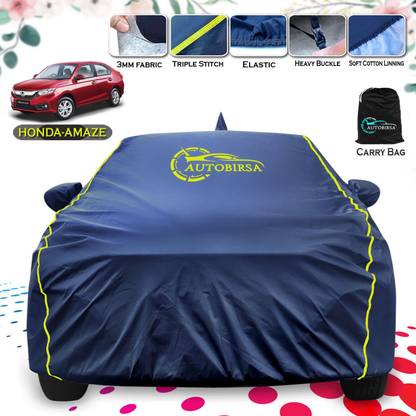AUTOBIRSA Car Cover For Honda Amaze (With Mirror Pockets)
