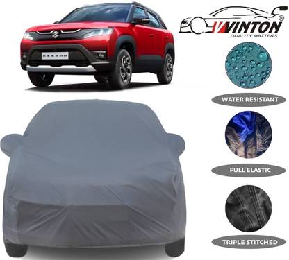 V VINTON Car Cover For Maruti Suzuki Brezza (With Mirror Pockets)