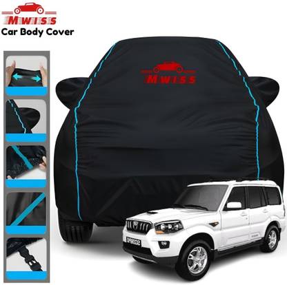 Mwiss Car Cover For Mahindra Scorpio, Scorpio 1.99 S10, Scorpio 1.99 S4, Scorpio MDI (With Mirror Pockets)