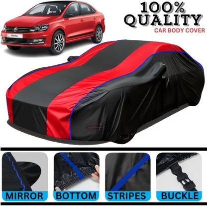 AYSHU Car Cover For Volkswagen Vento, Vento 1.2 TSI Comfortline AT, Vento 1.2 TSI Highline AT, Vento 1.5 TDI Comfortline (With Mirror Pockets)