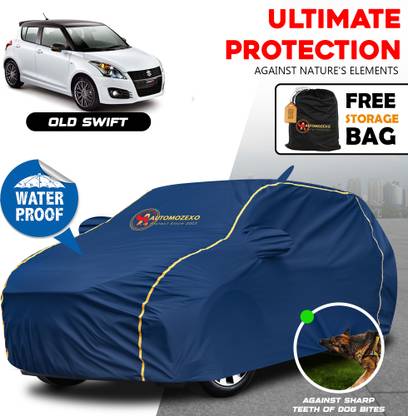 AUTOMOZEXO Car Cover For Maruti Suzuki Swift, Swift AMT VDI, Swift AMT VXI, Swift AMT ZDI, Swift AMT ZXI (With Mirror Pockets)