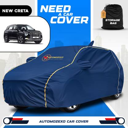 AUTOMOZEXO Car Cover For Hyundai Creta (With Mirror Pockets)