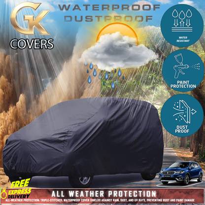 Tamanchi Autocare Car Cover For Maruti Suzuki S-Cross (With Mirror Pockets)