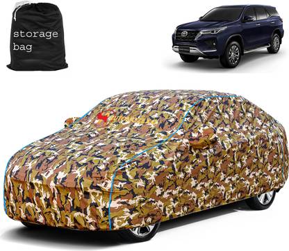 AUTOMOZEXO Car Cover For Toyota Fortuner (With Mirror Pockets)