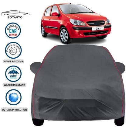 BOTAUTO Car Cover For Hyundai Getz, Universal For Car (With Mirror Pockets)