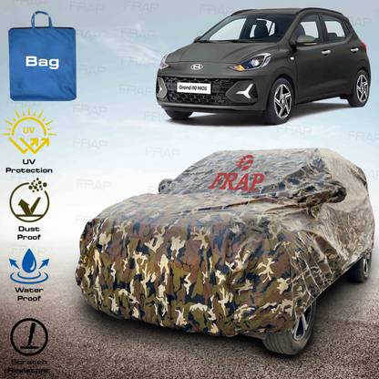 Frap Car Cover For Hyundai Grand i10 Nios, Grand i10 Nios Asta Petrol, Grand i10 Nios Era Petrol (With Mirror Pockets)