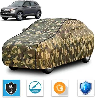 FABTEC Car Cover For Hyundai Venue (With Mirror Pockets)