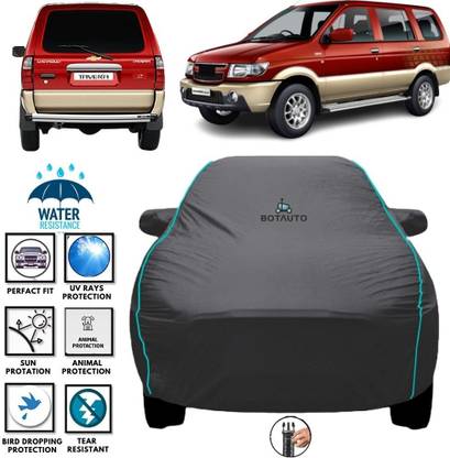 BOTAUTO Car Cover For Chevrolet Tavera, Tavera 7 STR, Universal For Car (With Mirror Pockets)