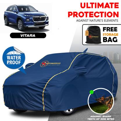 AUTOMOZEXO Car Cover For Maruti Grand Vitara (With Mirror Pockets)