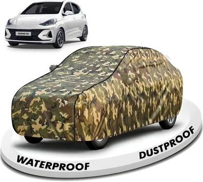 FABTEC Car Cover For Hyundai Grand i10 (With Mirror Pockets)