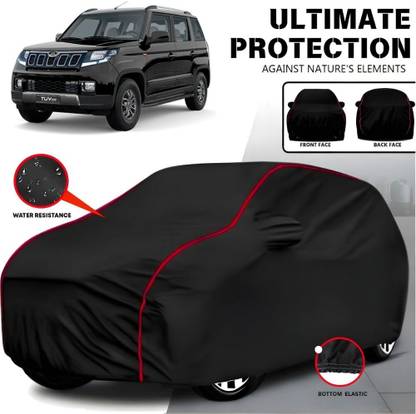 AYSHU Car Cover For Mahindra TUV300, TUV 300 Plus P4, Universal For Car (With Mirror Pockets)