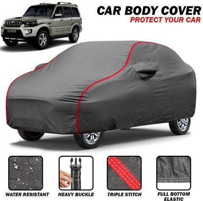 Delphinium Car Cover For Mahindra Scorpio, Scorpio 2020, Scorpio CRDi (With Mirror Pockets)