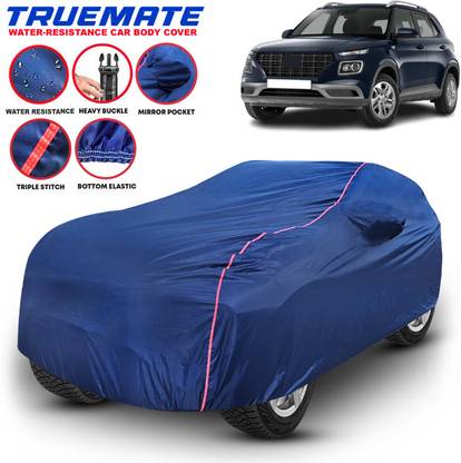 Truemate Car Cover For Hyundai Venue, Venue E 1.2 Petrol, Venue E 1.4 CRDi, Venue E Diesel, Venue E Petrol, Venue S 1.0 AT Petrol, Venue S 1.0 Petrol, Venue S 1.2 Petrol, Venue S 1.4 CRDi, Venue S Diesel, Venue S Petrol, Venue S Turbo DCT Petrol, Venue S Turbo Petrol, Venue SX 1.0 (O) Petrol, Venue SX 1.0 Dual Tone Petrol, Venue SX 1.0 Petrol, Venue SX 1.4 (O) CRDi, Venue SX 1.4 CRDi, Venue SX 1.4 CRDi Dual Tone, Venue SX Diesel, Venue SX Dual Tone Diesel, Venue SX Dual Tone Turbo Petrol, Venue SX Opt Diesel, Venue SX Opt Turbo Petrol, Venue SX Plus 1.0 AT Petrol, Venue SX Plus Turbo DCT Petrol, Venue SX Turbo Petrol (With Mirror Pockets)