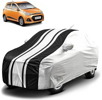FABTEC Car Cover For Hyundai Grand i10 (With Mirror Pockets)