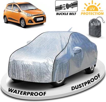 FABTEC Car Cover For Hyundai Grand i10 (With Mirror Pockets)