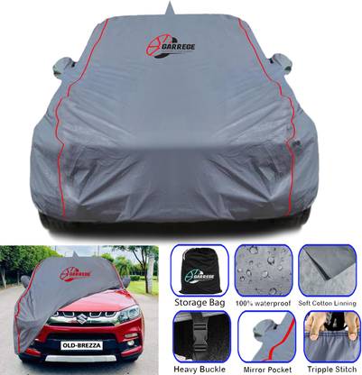 GARREGE Car Cover For Maruti Suzuki Brezza, Brezza (With Mirror Pockets)