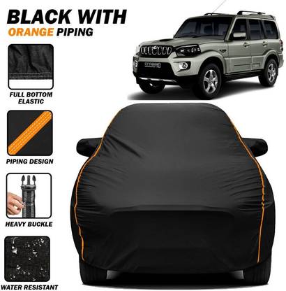BOTAUTO Car Cover For Mahindra Scorpio, Universal For Car (With Mirror Pockets)