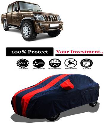 Amexride Car Cover For Mahindra Bolero Camper 2WD PS BS3 (With Mirror Pockets)