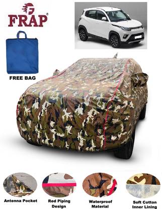 Frap Car Cover For Mahindra KUV100, KUV100 NXT, KUV100 NXT K8 5Str, KUV100 NXT G80 K8 5Str (With Mirror Pockets)