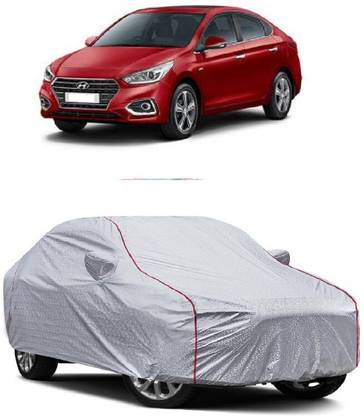 DIGGU Car Cover For Hyundai Verna VTVT 1.4 EX Petrol (With Mirror Pockets)