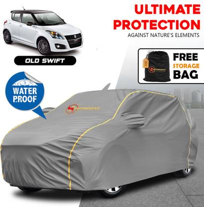 AUTOMOZEXO Car Cover For Maruti Swift, Swift AMT VDI, Swift AMT VXI, Swift AMT ZDI, Swift AMT ZXI Petrol (With Mirror Pockets)