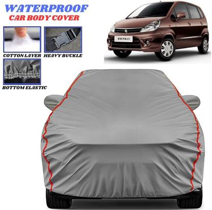 Grizzly Car Cover For Maruti Suzuki Zen Estillo LX, Zen Estillo LXI, Zen Estillo LXI GREEN CNG, Zen Estillo Sportz (With Mirror Pockets)