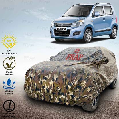 Frap Car Cover For Maruti Suzuki WagonR (With Mirror Pockets)