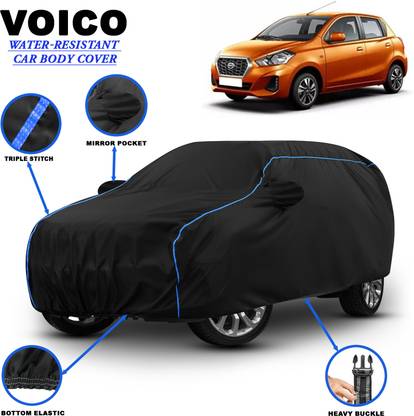 VOICO Car Cover For Datsun Datsun GO D Petrol, Datsun GO Datsun GO A Option Petrol, Datsun GO Datsun GO A Petrol, Datsun GO Datsun GO T CVT Petrol, Datsun GO T Option CVT Petrol, Datsun GO T Option VDC Petrol, Datsun GO T VDC Petrol (With Mirror Pockets)