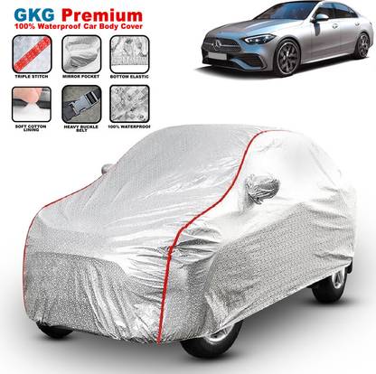 GKG Car Cover For Mercedes Benz C-Class Prime C 200 Petrol, C-Class Prime C 220d Diesel, C-Class Progressive C 200 Petrol (With Mirror Pockets)