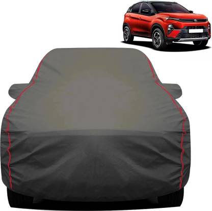 FABTEC Car Cover For Tata Nexon (With Mirror Pockets)