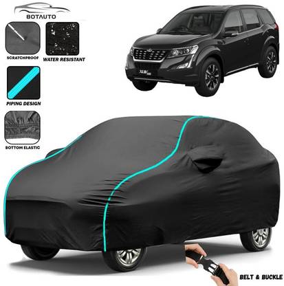 BOTAUTO Car Cover For Mahindra XUV 500, XUV500 AT W10 AWD, Universal For Car (With Mirror Pockets)