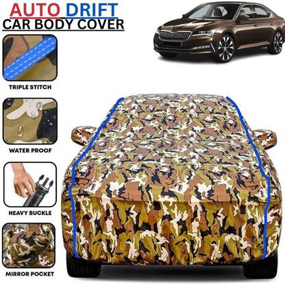 BOTAUTO Car Cover For Skoda Superb, Universal For Car (With Mirror Pockets)