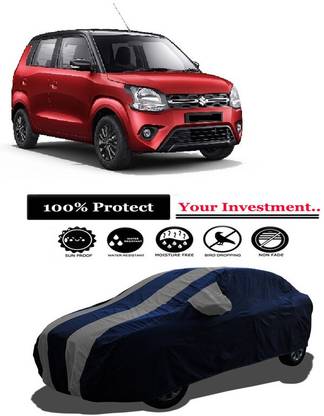 Amexride Car Cover For Maruti Wagon R 1.0 (With Mirror Pockets)