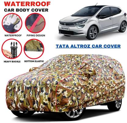 LE PRA Car Cover For Tata Altroz, Altroz EV, Altroz XE Diesel, Altroz XE Petrol, Altroz XM Diesel, Altroz XM Petrol, Altroz XT Diesel, Altroz XT Petrol, Altroz XZ Diesel, Altroz XZ Option Diesel, Altroz XZ Option Petrol, Altroz XZ Petrol (With Mirror Pockets)
