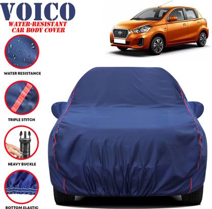 VOICO Car Cover For Datsun Datsun GO D Petrol, Datsun GO Datsun GO A Option Petrol, Datsun GO Datsun GO A Petrol, Datsun GO Datsun GO T CVT Petrol, Datsun GO T Option CVT Petrol, Datsun GO T Option VDC Petrol, Datsun GO T VDC Petrol (With Mirror Pockets)