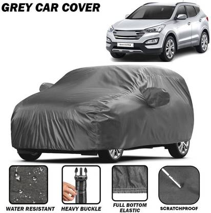 kerwa Car Cover For Hyundai SantaFe, Santa Fe Facelift, Santa Fe 4WD AT (With Mirror Pockets)