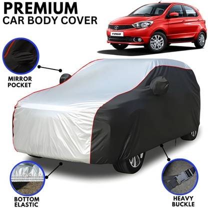 AYSHU Car Cover For Tata Tiago, Tiago 1.05 Revotorq XB, Tiago 1.05 Revotorq XE, Tiago NRG (With Mirror Pockets)