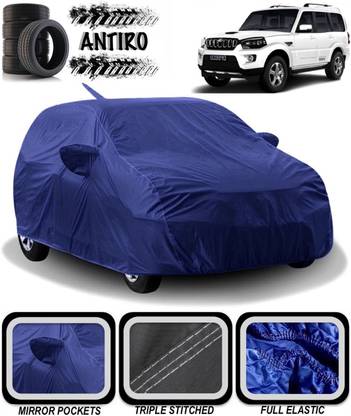 ANTIRO Car Cover For Mahindra Scorpio (With Mirror Pockets)