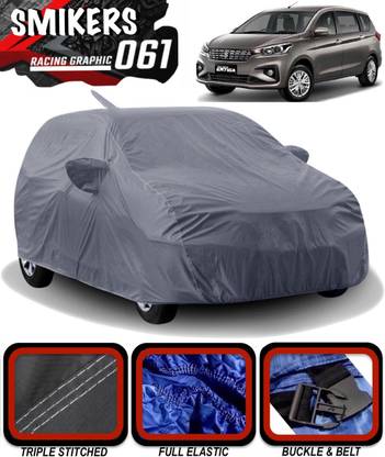 SMIKERS Car Cover For Maruti Suzuki Ertiga CNG VXI (With Mirror Pockets)