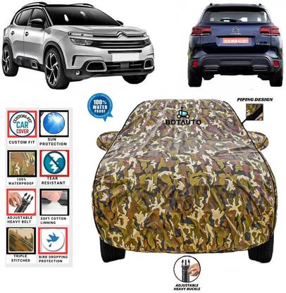 BOTAUTO Car Cover For Citroen C5 Aircross, Universal For Car (With Mirror Pockets)