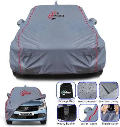 GARREGE Car Cover For Maruti Suzuki Wagon R, WagonR (With Mirror Pockets)