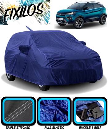 FIXILOS Car Cover For Tata Nexon EV (With Mirror Pockets)