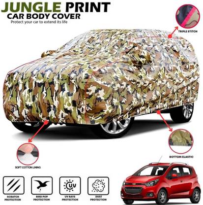 Mwiss Car Cover For Chevrolet Beat, Beat 1D, Beat LS, Beat LT, Beat Nsplit, Beat PS, Beat Split (With Mirror Pockets)