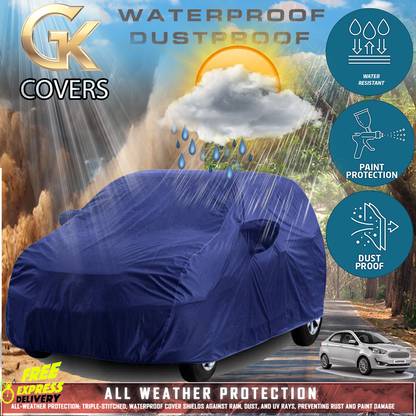 Tamanchi Autocare Car Cover For Ford Figo Aspire (With Mirror Pockets)