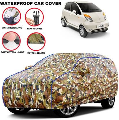 kerwa Car Cover For Tata Nano, Nano CNG XM, Nano Genx, Nano LX, Nano XE, Nano XM (With Mirror Pockets)