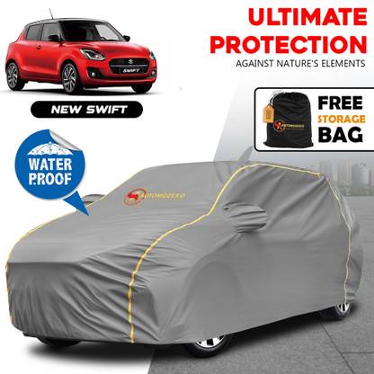 AUTOMOZEXO Car Cover For Maruti Swift, Swift AMT VDI, Swift AMT VXI, Swift AMT ZDI, Swift AMT ZXI (With Mirror Pockets)