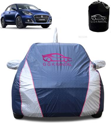 G G K RANTAL Car Cover For Maruti Suzuki Dzire (With Mirror Pockets)